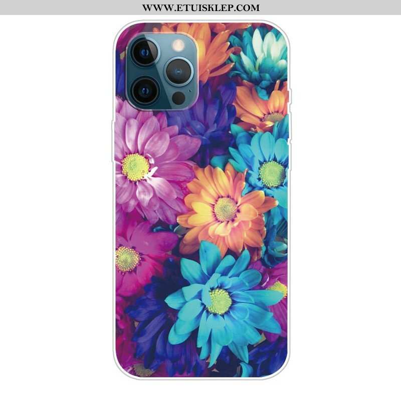 Etui do iPhone 13 Pro Max Elastyczne Kwiaty